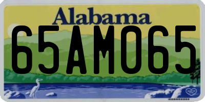 AL license plate 65AM065