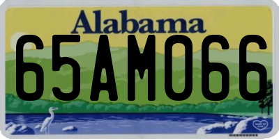 AL license plate 65AM066