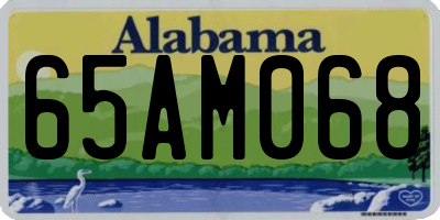 AL license plate 65AM068