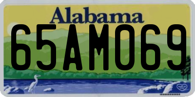 AL license plate 65AM069