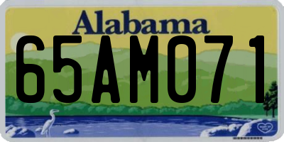AL license plate 65AM071