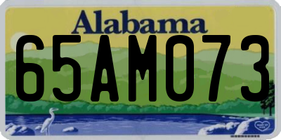 AL license plate 65AM073