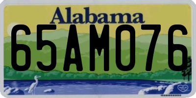 AL license plate 65AM076