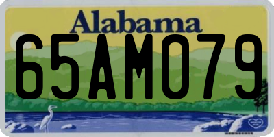 AL license plate 65AM079