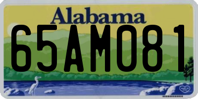 AL license plate 65AM081