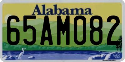 AL license plate 65AM082