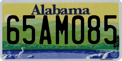 AL license plate 65AM085