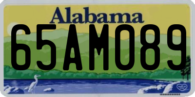AL license plate 65AM089