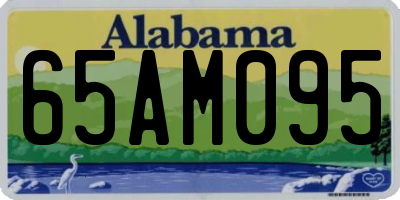 AL license plate 65AM095