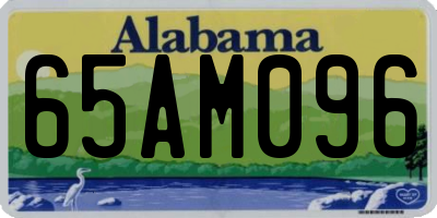 AL license plate 65AM096