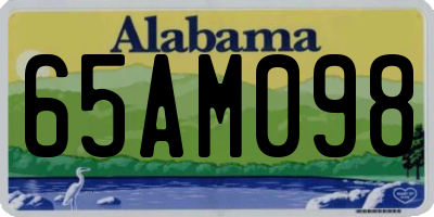 AL license plate 65AM098