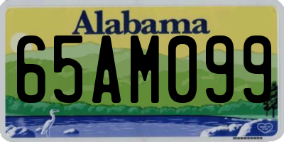AL license plate 65AM099