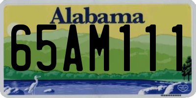 AL license plate 65AM111