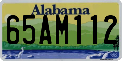 AL license plate 65AM112