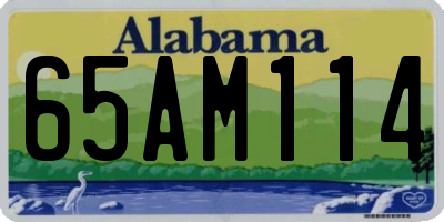 AL license plate 65AM114