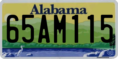 AL license plate 65AM115