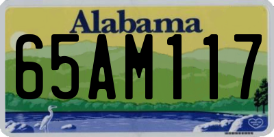 AL license plate 65AM117