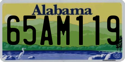 AL license plate 65AM119
