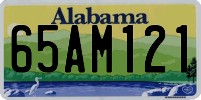 AL license plate 65AM121
