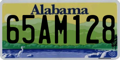 AL license plate 65AM128