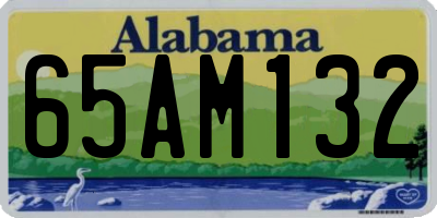 AL license plate 65AM132