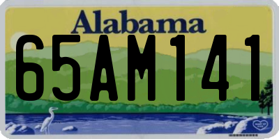 AL license plate 65AM141