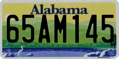 AL license plate 65AM145