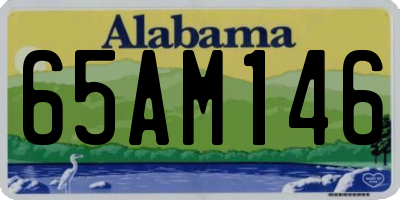 AL license plate 65AM146