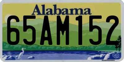 AL license plate 65AM152