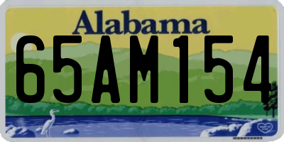 AL license plate 65AM154