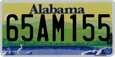 AL license plate 65AM155