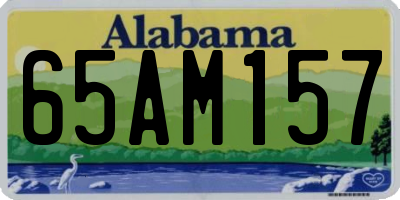 AL license plate 65AM157