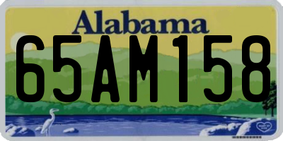AL license plate 65AM158