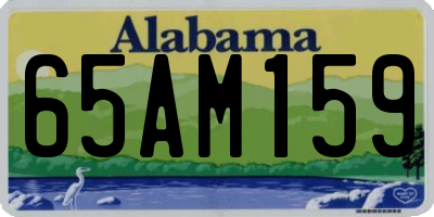 AL license plate 65AM159