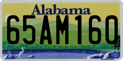 AL license plate 65AM160