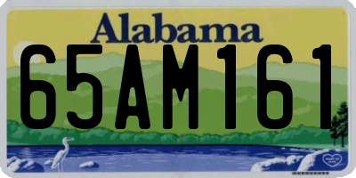 AL license plate 65AM161
