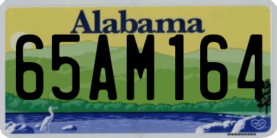 AL license plate 65AM164