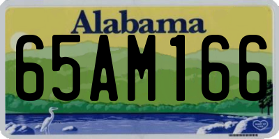 AL license plate 65AM166