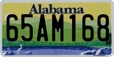 AL license plate 65AM168