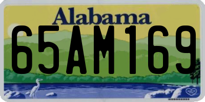 AL license plate 65AM169