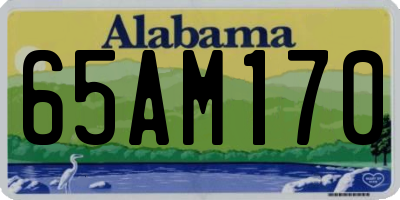 AL license plate 65AM170