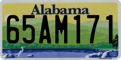 AL license plate 65AM171