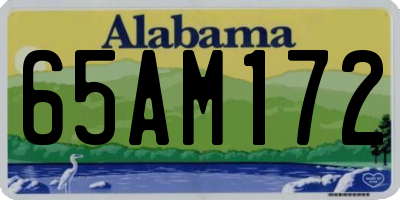 AL license plate 65AM172