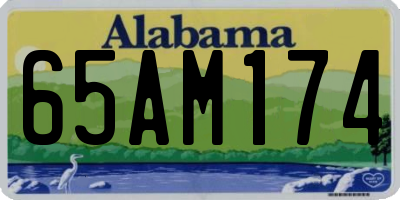 AL license plate 65AM174