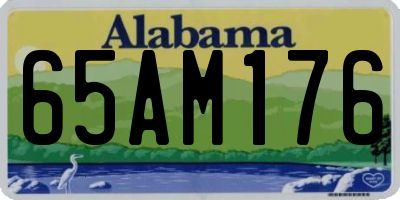 AL license plate 65AM176