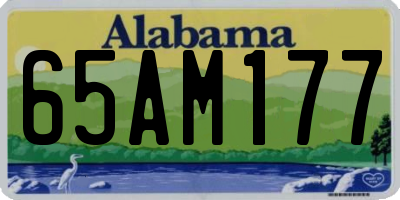 AL license plate 65AM177
