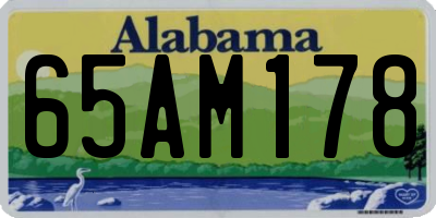 AL license plate 65AM178