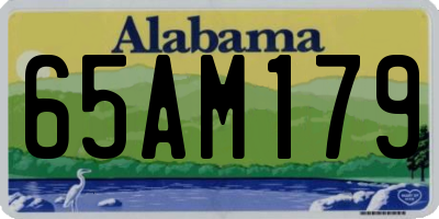 AL license plate 65AM179