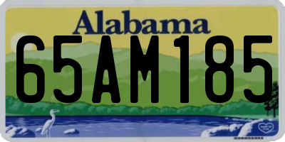 AL license plate 65AM185