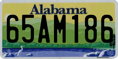 AL license plate 65AM186